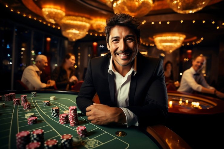 Push Gaming blackjack table interface on rrc4d with betting area visible